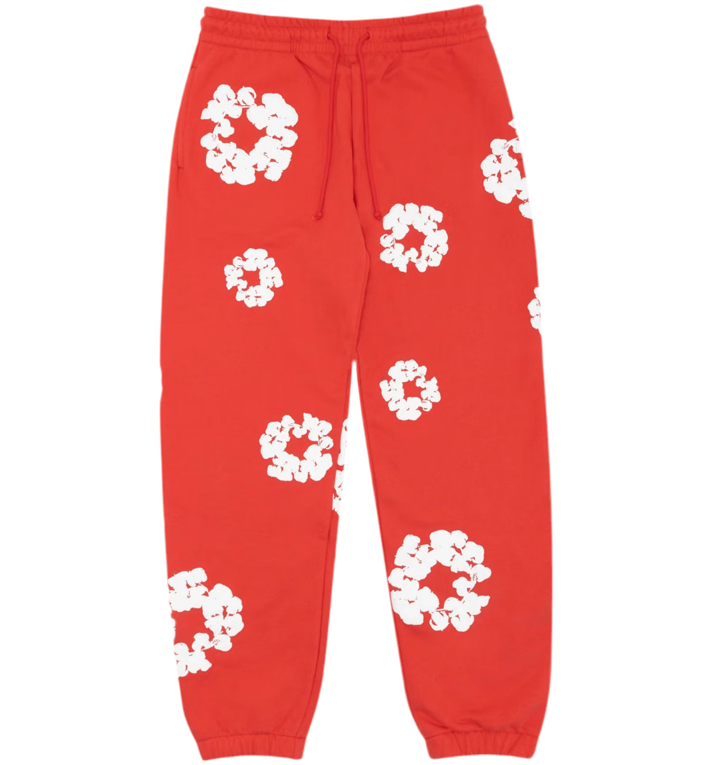 D tears red pants