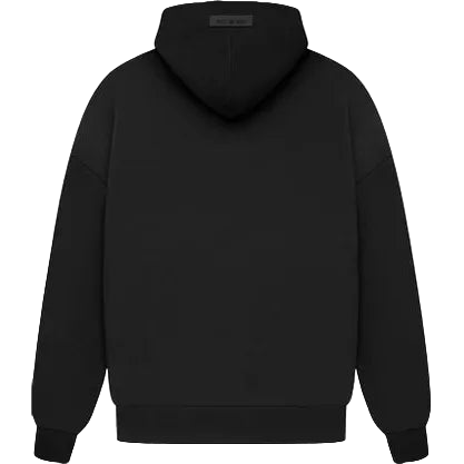 Fear of God Essentials Black Hoodie SS23: Premium Oversized Comfort for Everyday Style